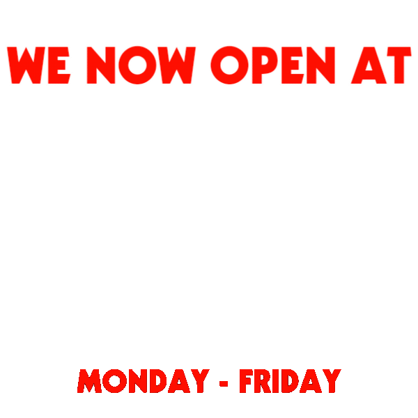 New Open Hours